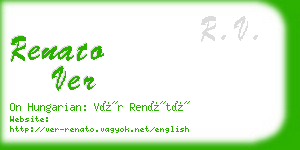 renato ver business card